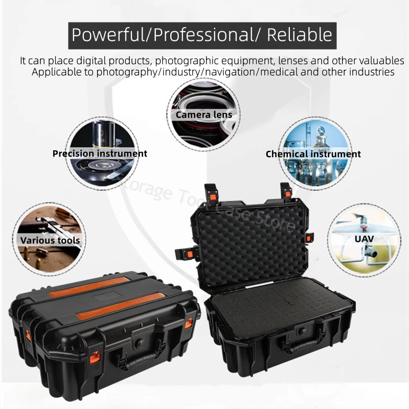 Large Tool Box with Wheels Hard Case Box Large Portable Tool Box Trolley Wheeled Safety Instrument Tool Storage Box Tool Case
