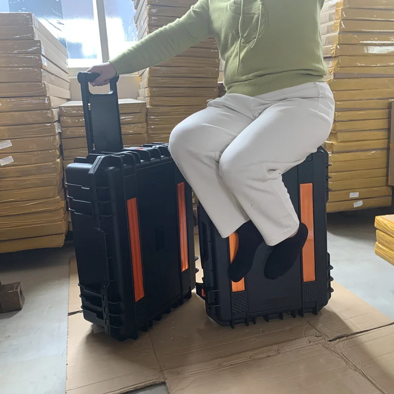 Large Tool Box with Wheels Hard Case Box Large Portable Tool Box Trolley Wheeled Safety Instrument Tool Storage Box Tool Case