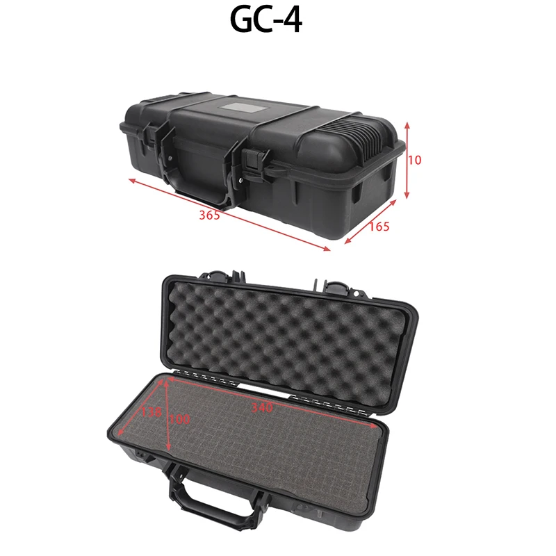 Plastic Toolbox Sealed Waterproof Equipment Box Shock-proof Instrument Case Safety Protective Tool Case Outdoor Portable Box