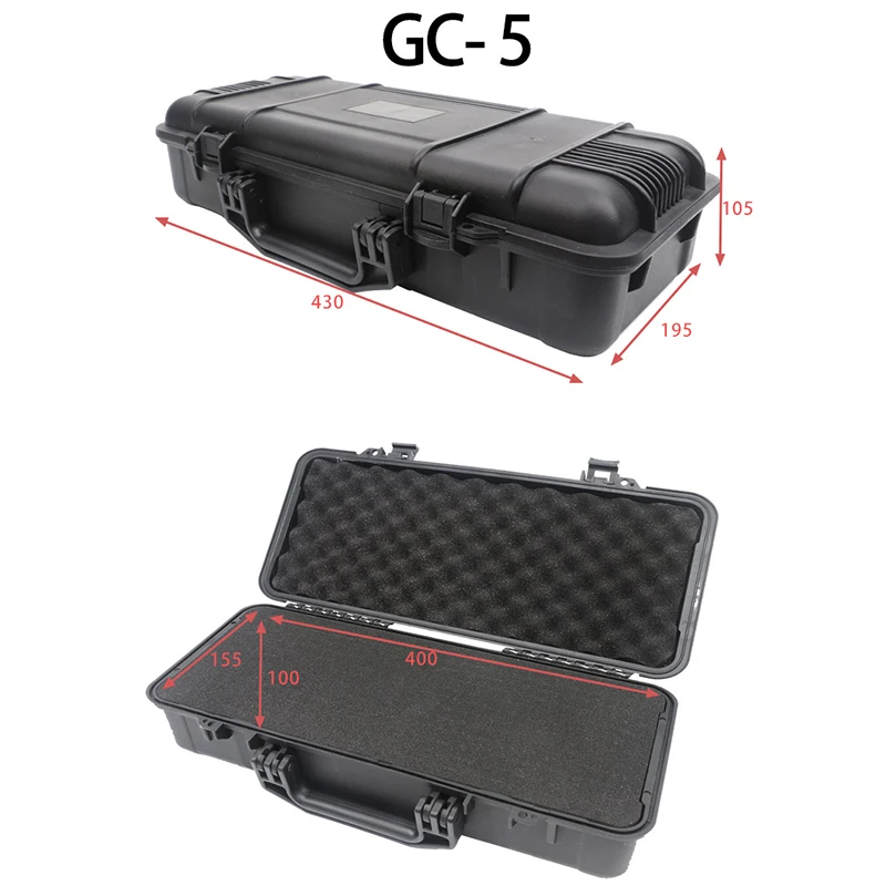 Plastic Toolbox Sealed Waterproof Equipment Box Shock-proof Instrument Case Safety Protective Tool Case Outdoor Portable Box