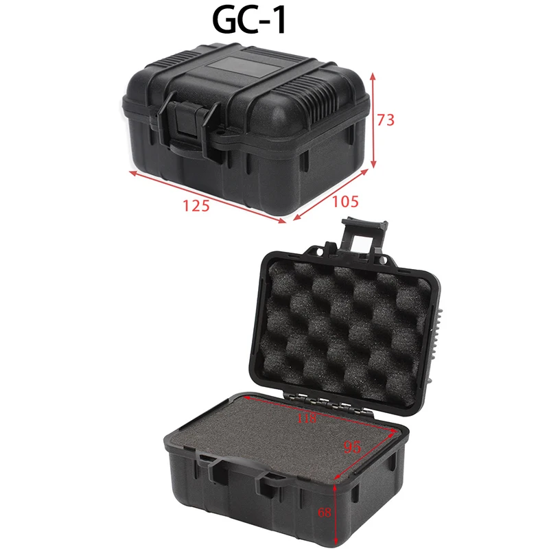 Plastic Toolbox Sealed Waterproof Equipment Box Shock-proof Instrument Case Safety Protective Tool Case Outdoor Portable Box