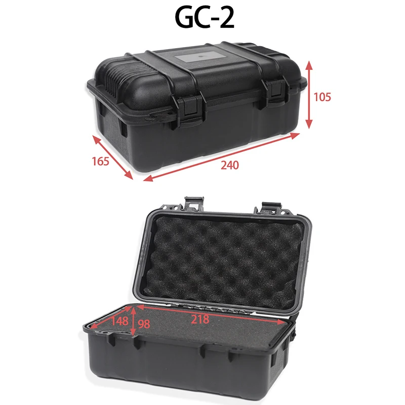 Plastic Toolbox Sealed Waterproof Equipment Box Shock-proof Instrument Case Safety Protective Tool Case Outdoor Portable Box
