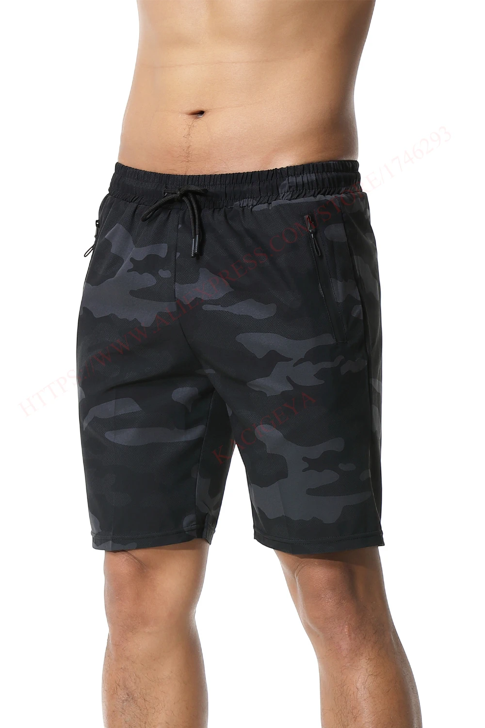 Men Gym Shorts 2021 New Camouflage Quick Dry Marathon Shorts Loose Fitness Casual Training Short Pant Male Workout Running Short