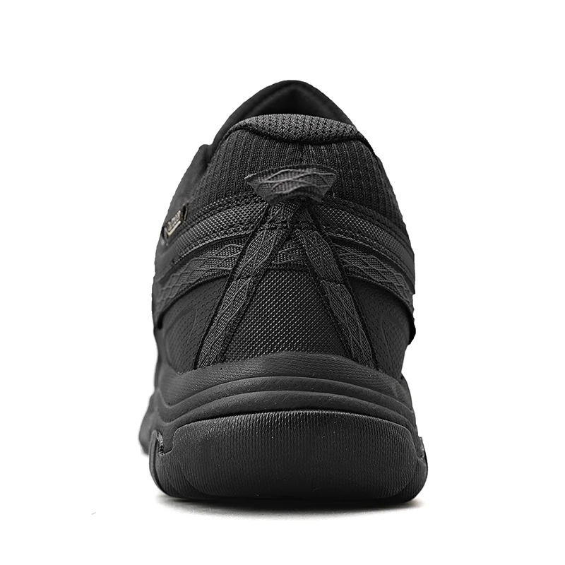 HIKEUP New High Quality Men Hiking Shoes Durable Leather Climbing Shoes Outdoor Walking Sneakers Rubber Sole Factory Outlet
