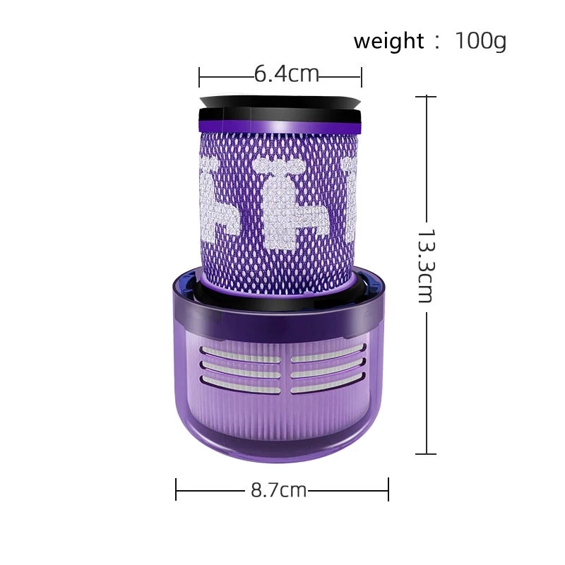 Washable Filters For Dyson V12 Slim Detect Absolute Cordless Vacuum Cleaner HEPA Filter Replacement Spare Parts Accessories