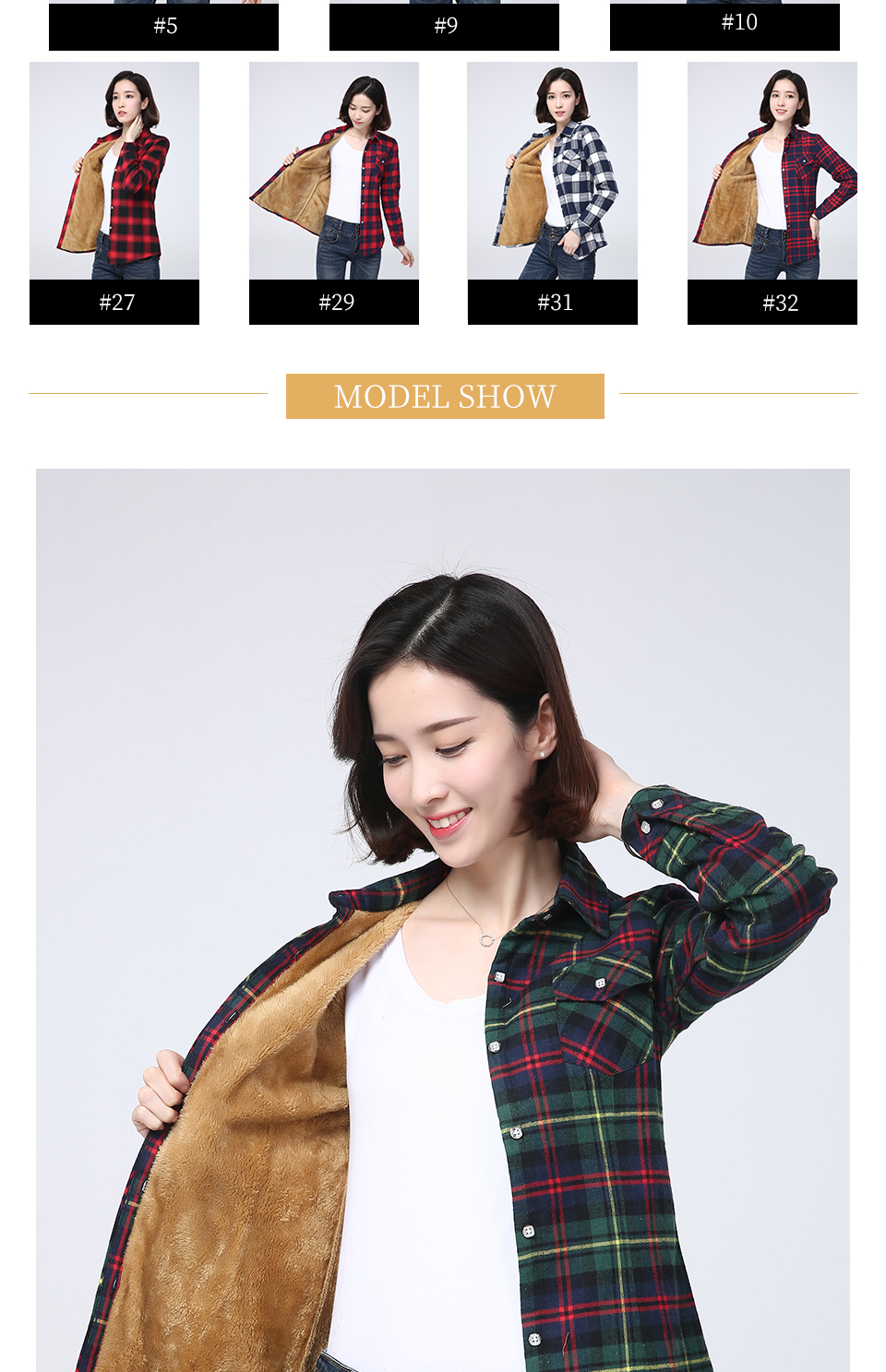 2025 Winter New Plus Thick Fleece Women's Warm Plaid Shirt Coat Lady Casual Velvet Jacket Tops Hot Brand Woman Clothes Outerwear