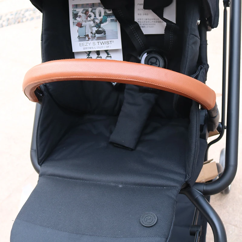 Leather Handle Cover Suitable For Cybex Eezy S Twist(+) 2 Stroller Pram Sleeve Case Armrest Cover Stroller Accessories