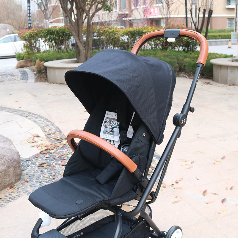 Leather Handle Cover Suitable For Cybex Eezy S Twist(+) 2 Stroller Pram Sleeve Case Armrest Cover Stroller Accessories