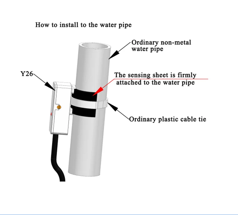 XKC-Y26 Non-contact Liquid Level Sensor External-attached Pipeline Water Level Sensor Liquid Sensor Liquid Detection Switch