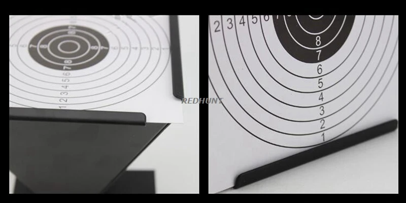 14CM Steel Target Shooting BB Gun Trap Target Bullet Catcher Shooting Target for Pellet Rifle with 100pcs Paper