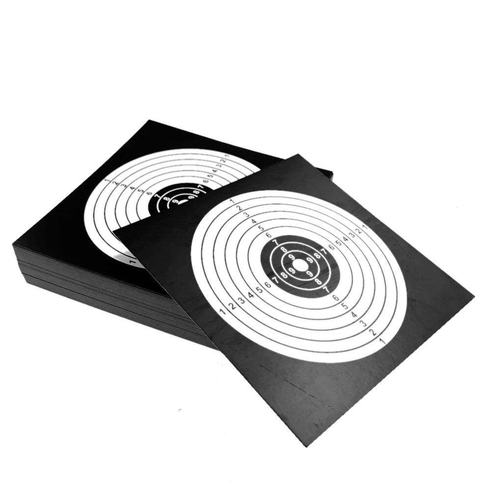 14CM Steel Target Shooting BB Gun Trap Target Bullet Catcher Shooting Target for Pellet Rifle with 100pcs Paper