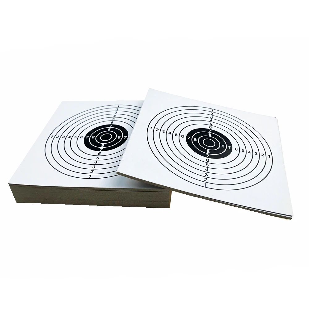 14CM Steel Target Shooting BB Gun Trap Target Bullet Catcher Shooting Target for Pellet Rifle with 100pcs Paper