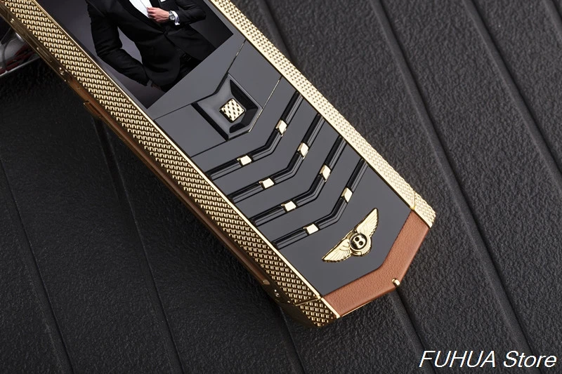 V9 Metal Body Luxury Bar Phone K9 Dual Sim Bluetooth Dialer Senior Mobile Cellphone Invisible Keyboard Support Russian Keyboard