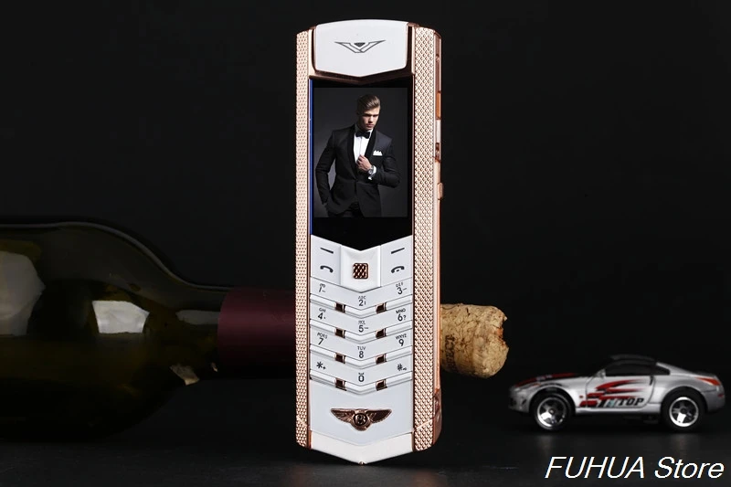 V9 Metal Body Luxury Bar Phone K9 Dual Sim Bluetooth Dialer Senior Mobile Cellphone Invisible Keyboard Support Russian Keyboard