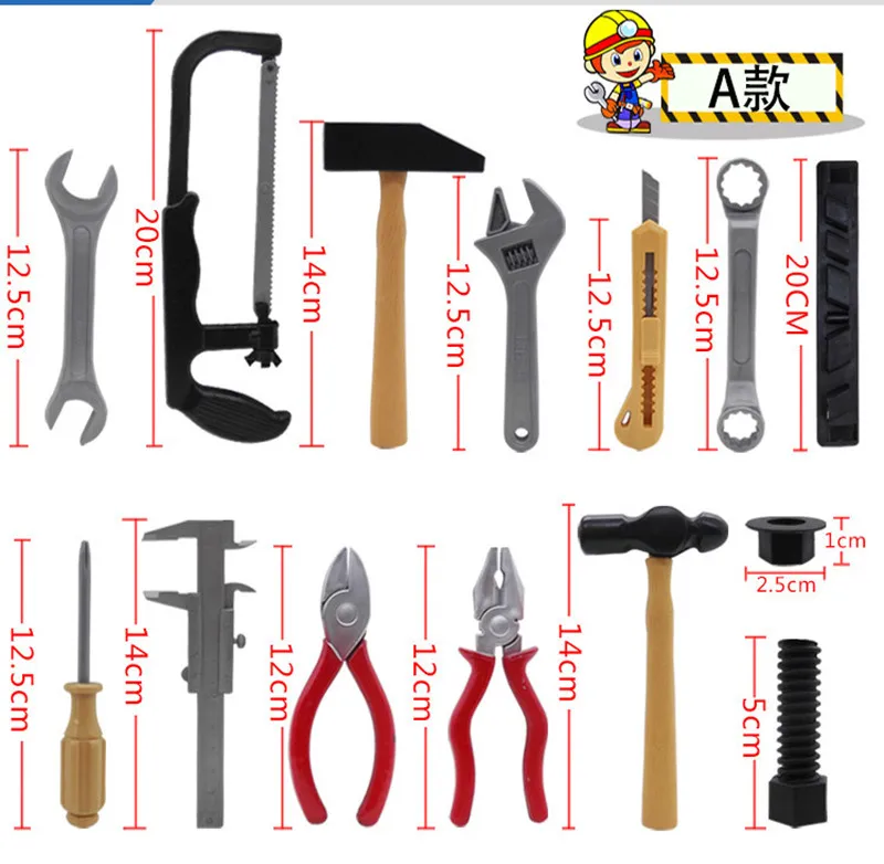 Construction Workers Clothing Toddlers Small Woodworking Dress Up Clothes Construction Toy Set To The Best Gift for Children