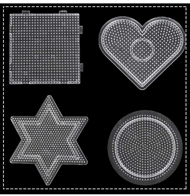 2.6mm Hama Beads Bean Splicing Template Large Square Splicing Children's Puzzle Toy Puzzle Bean Splicing Accessories