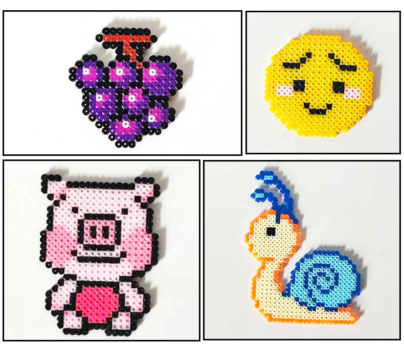 2.6mm Hama Beads Bean Splicing Template Large Square Splicing Children's Puzzle Toy Puzzle Bean Splicing Accessories