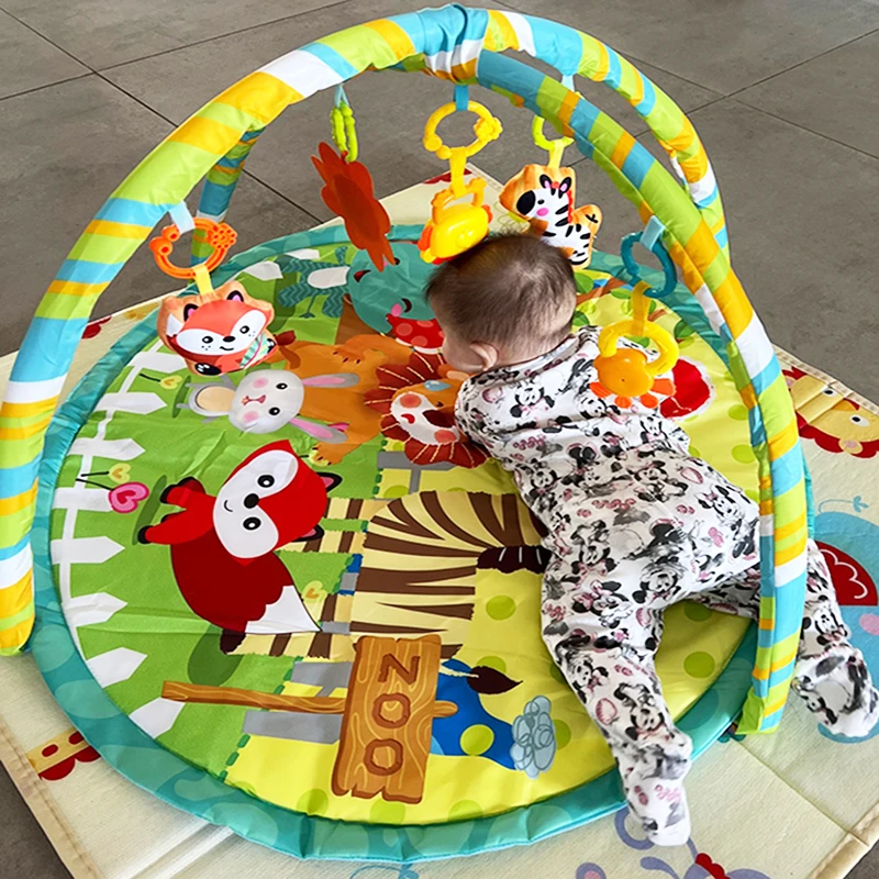 Baby Fitness Frame For Children Play Mat Rack Crawling Blanket Infant Play Rug Gift Kids Activity Gym Mat Kids Toys