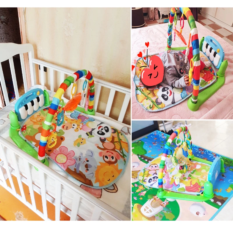 Baby Fitness Frame For Children Play Mat Rack Crawling Blanket Infant Play Rug Gift Kids Activity Gym Mat Kids Toys