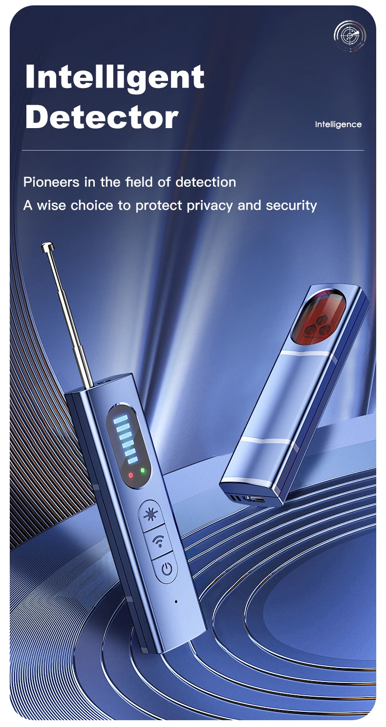 Hidden Camera Detector Anti-Spy Car GPS Tracker Listening Device Bug RF Wireless All Signal Scanner Gadget Security Protection