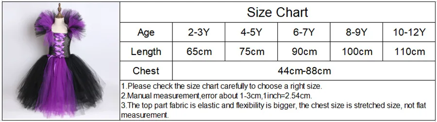 Children 's Cosplay Apparel for Halloween 2024 Maleficent Costume Tutu Dress Girl Evil Queen Disguise Witch Gown Villain Costume