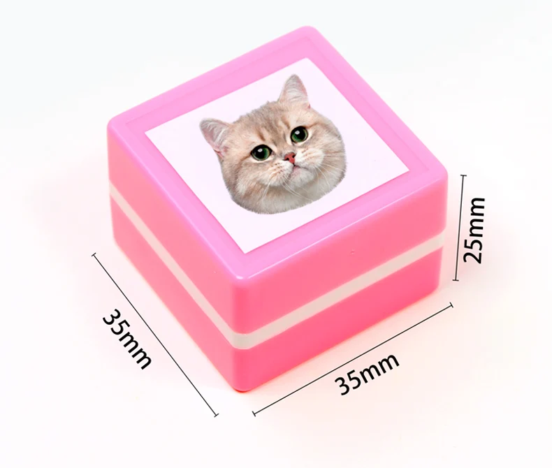 Custom-Made Pet Portrait Stamp DIY For Dog Figure Seal Personalized Cat Doggy Cuztomized Memento Chapter for Bookkeeping