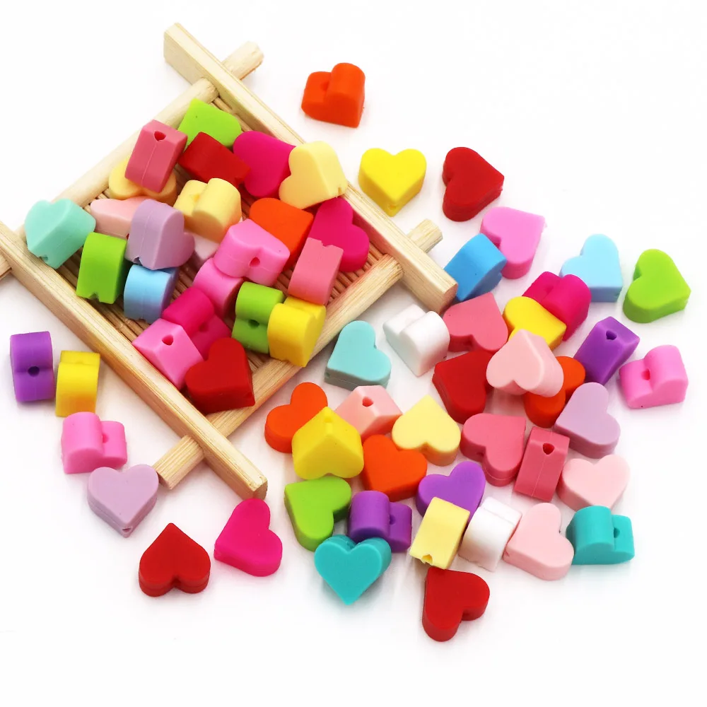 BOBO.BOX 10pcs Silicone Beads Animal Koala Raccoon Food Grade Baby Silicone Teething Toy BPA-Free DIY Pacifier Chain Accessories