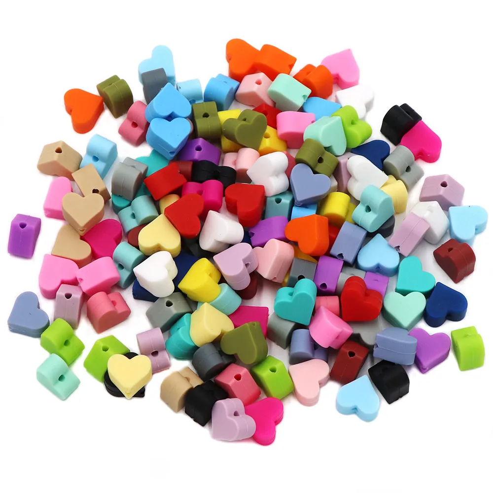 BOBO.BOX 10pcs Silicone Beads Animal Koala Raccoon Food Grade Baby Silicone Teething Toy BPA-Free DIY Pacifier Chain Accessories