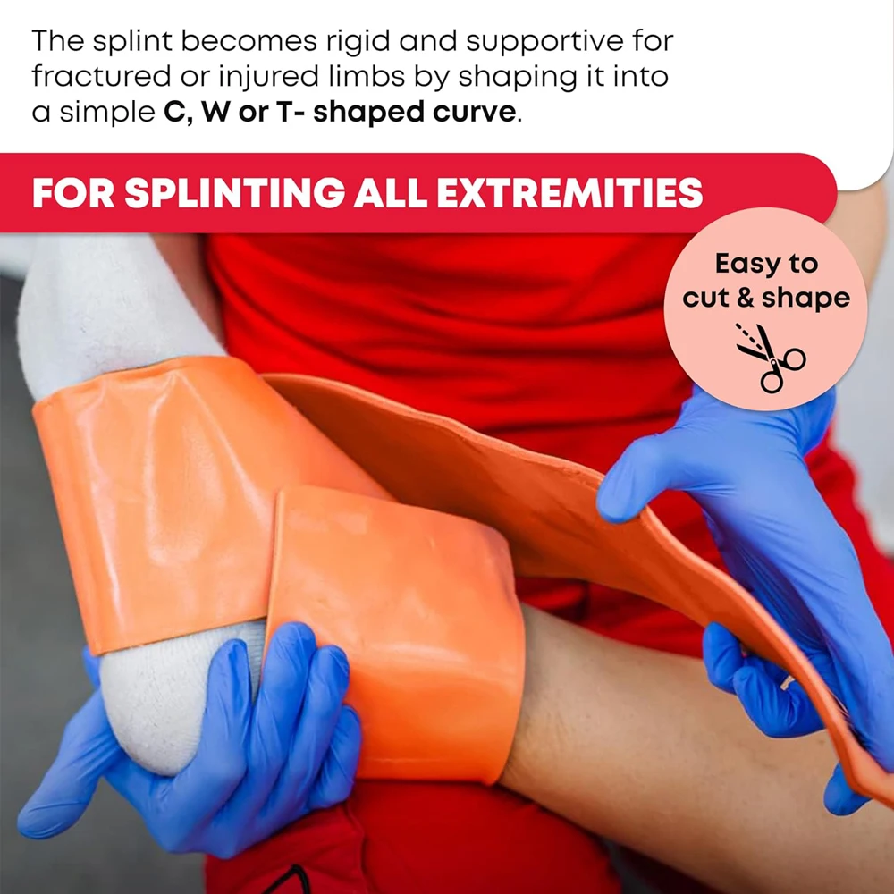First Aid Universal Aluminum Splint Roll Medical Survival Polymer For Fixture Bone Emergency Medical Kit Outdoor Travel