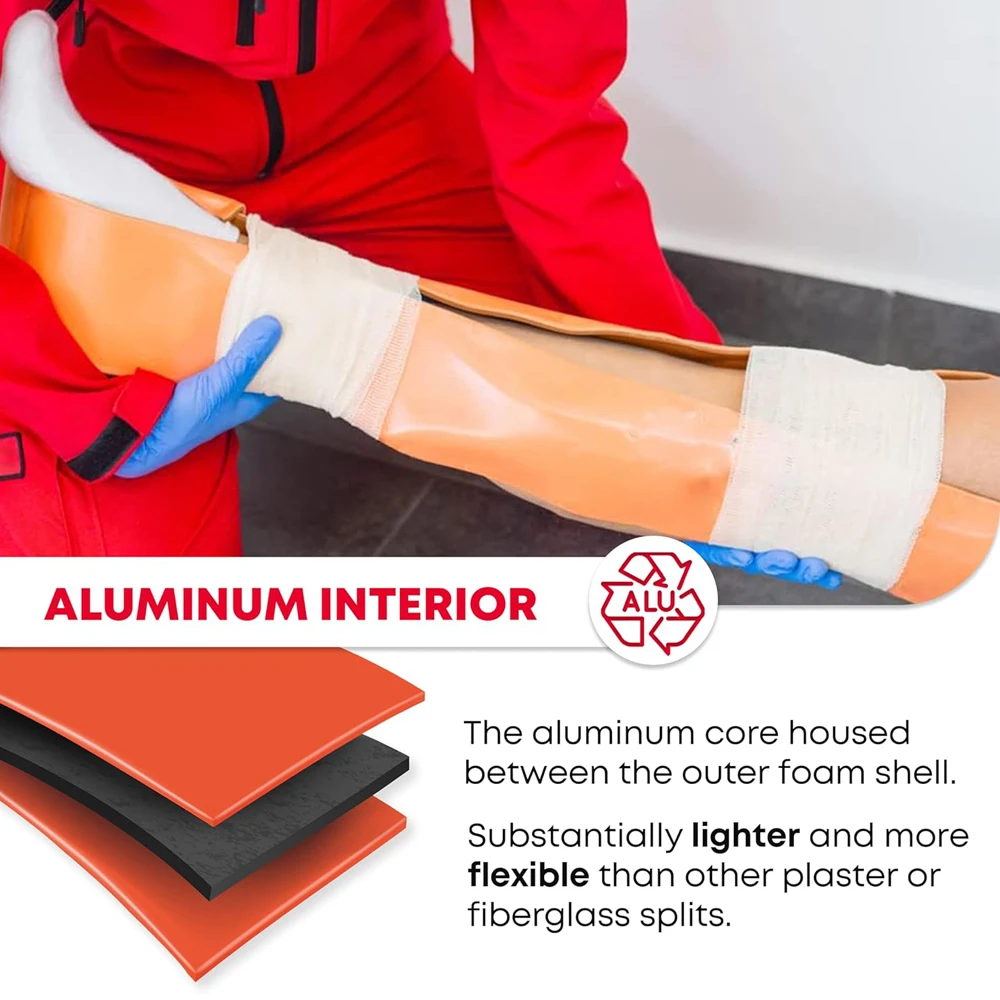 First Aid Universal Aluminum Splint Roll Medical Survival Polymer For Fixture Bone Emergency Medical Kit Outdoor Travel
