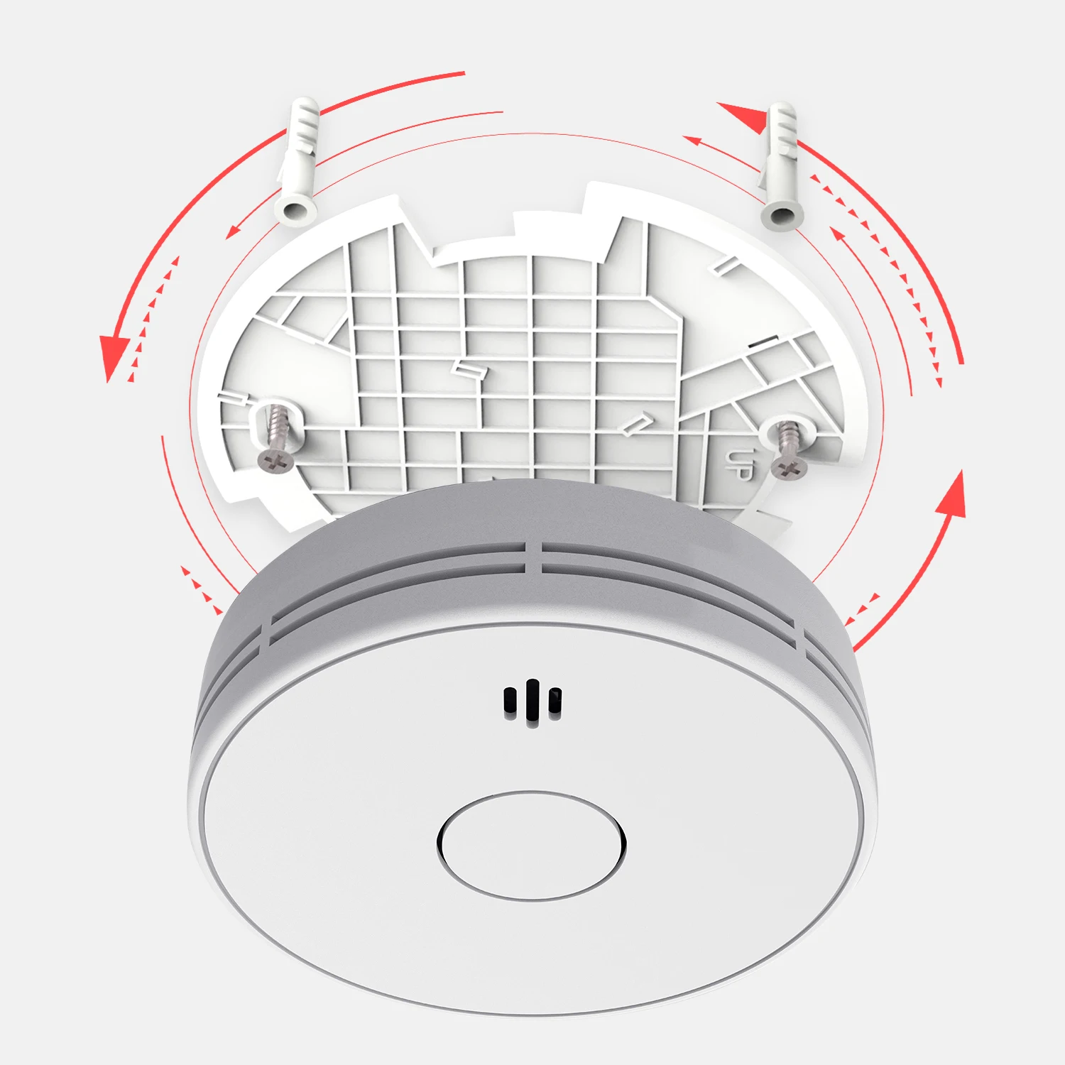 V-Come Standalone Smoke Alarms for Home, 10-Year Battery Photoelectric Smoke Detector, EN14604 AS3786 , VS02