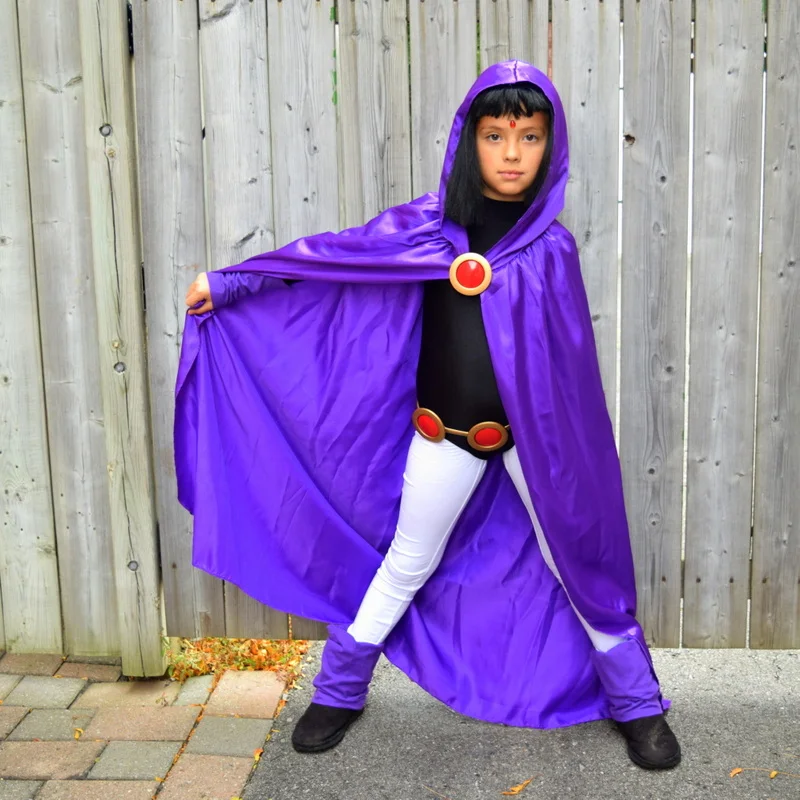 Deluxe Kids&Adult Girls Dress Titan Raven Costume for Cosplay & Halloween 4pcs/1set birthday party costume prince costume