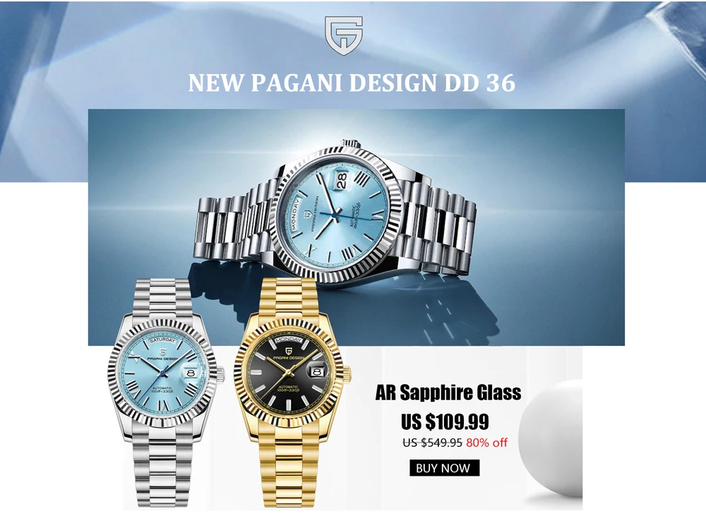 2026 New PAGANI DESIGN Men's Watches Mechanical Automatic Watch for Men Top Brand Luxury Sapphire Stainless Steel Reloj Hombre