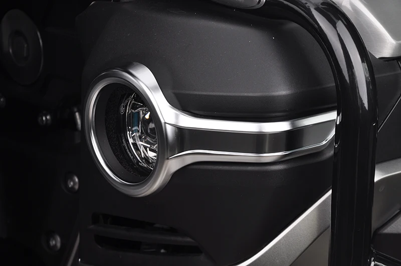 Panical Fog Light Fairing Cover Tirm Fog Light Housing Kit For Honda Gold Wing GL1800 F6B 2018-2023 Pearl Chrome Chrome Black