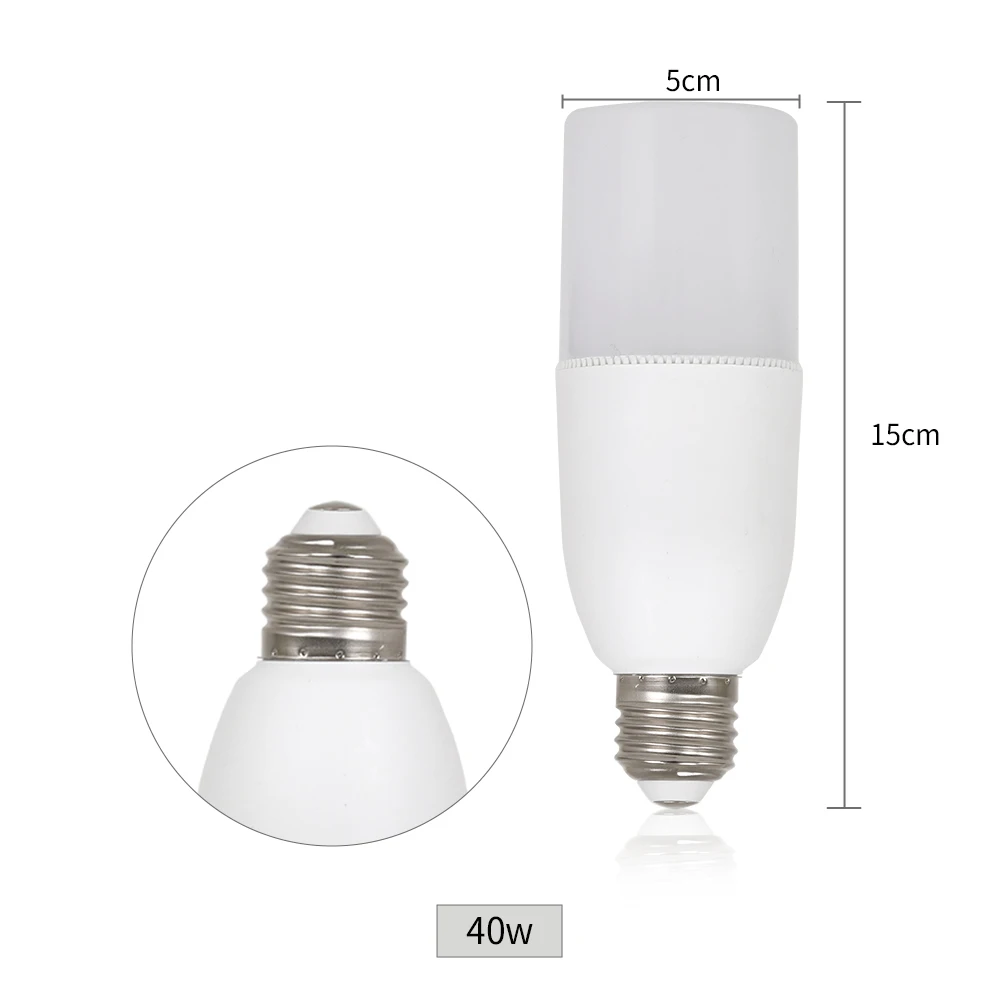 30/40W Led Column Photography Light Covered Aluminum 5600k Continuous Energy Saving For E27 Base Photographic Lighting Plastic