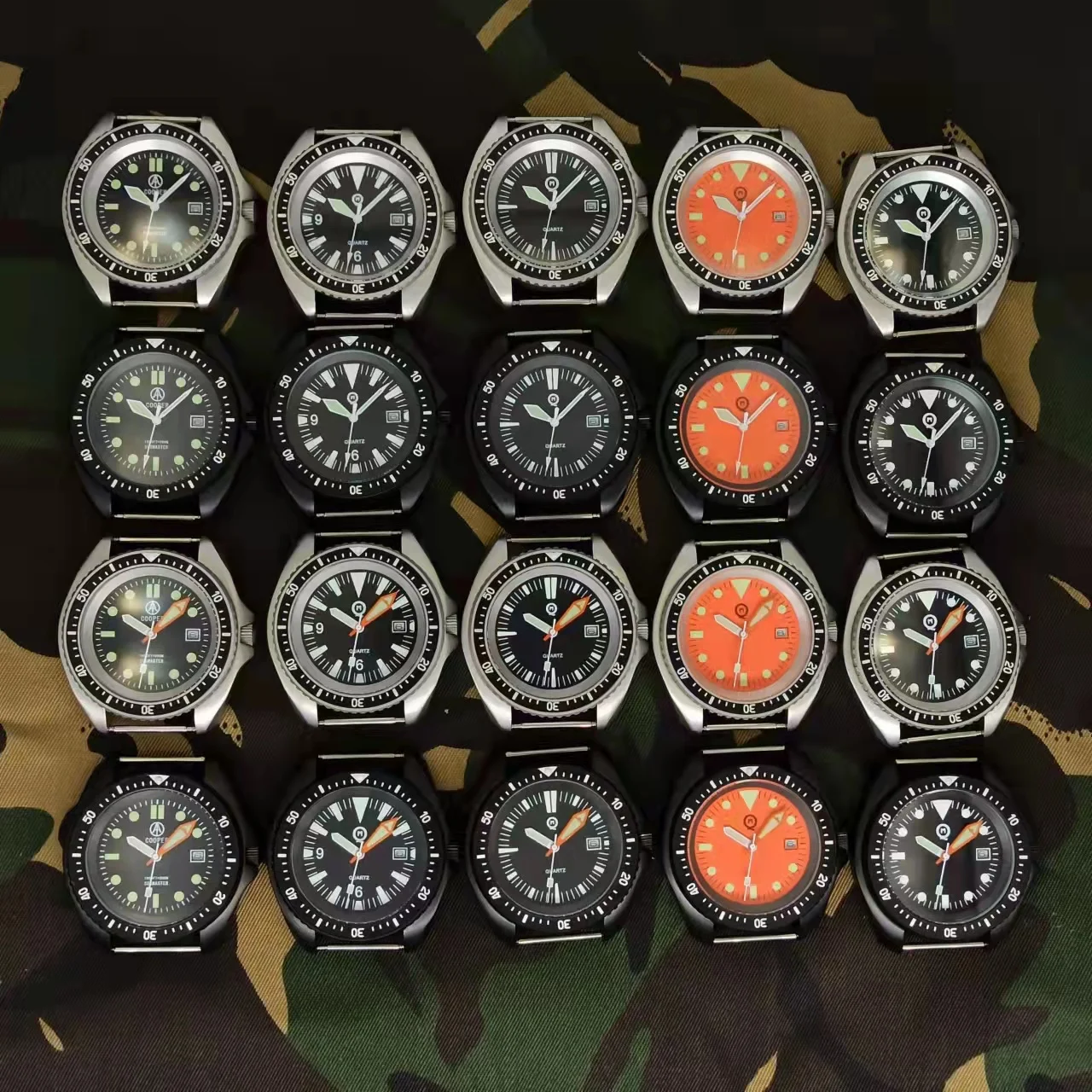 QIMEI Classic Design US Special Forces UDT Military Army Sport Men's Wrist Outdoor Japan Mov't 30ATM Diver Watch SM8016B Matte