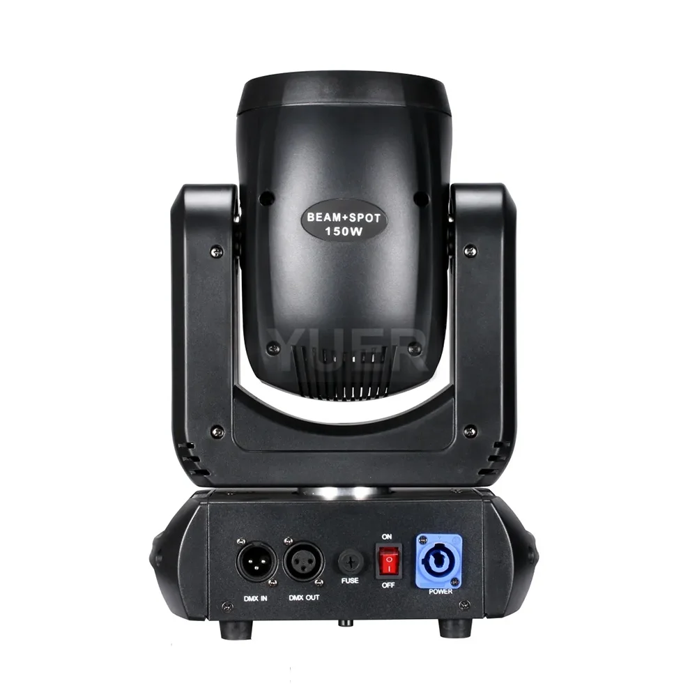 YUER 4Pcs/lot Mini 150W LED Moving Head Light Beam Spot 18 Rotating Prisms Dj Dmx Stage Light Effect Disco Dj Bar Wedding Club