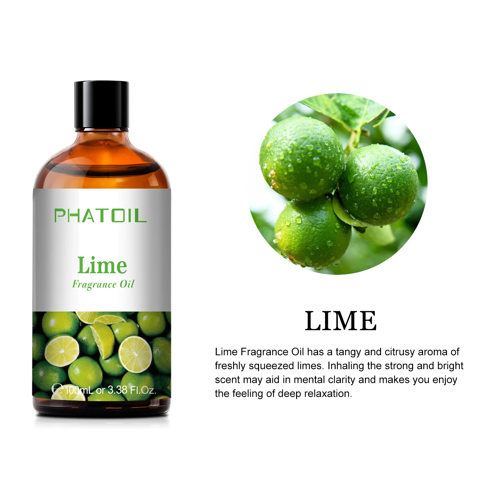 PHATOIL 100ml Coconut & Vanilla Fragrance Oils for Candles Soap Making DIY Aroma Peach Lime Strawberry Mango Cherry Watermelon