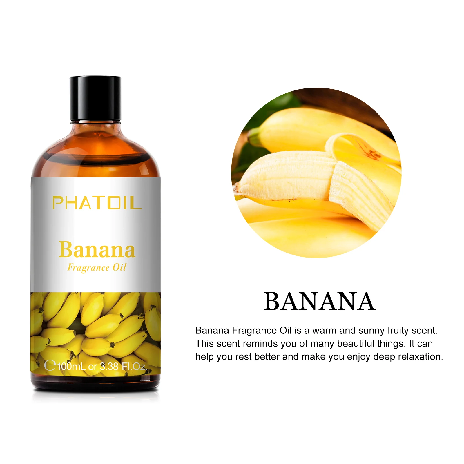 PHATOIL 100ml Coconut & Vanilla Fragrance Oils for Candles Soap Making DIY Aroma Peach Lime Strawberry Mango Cherry Watermelon