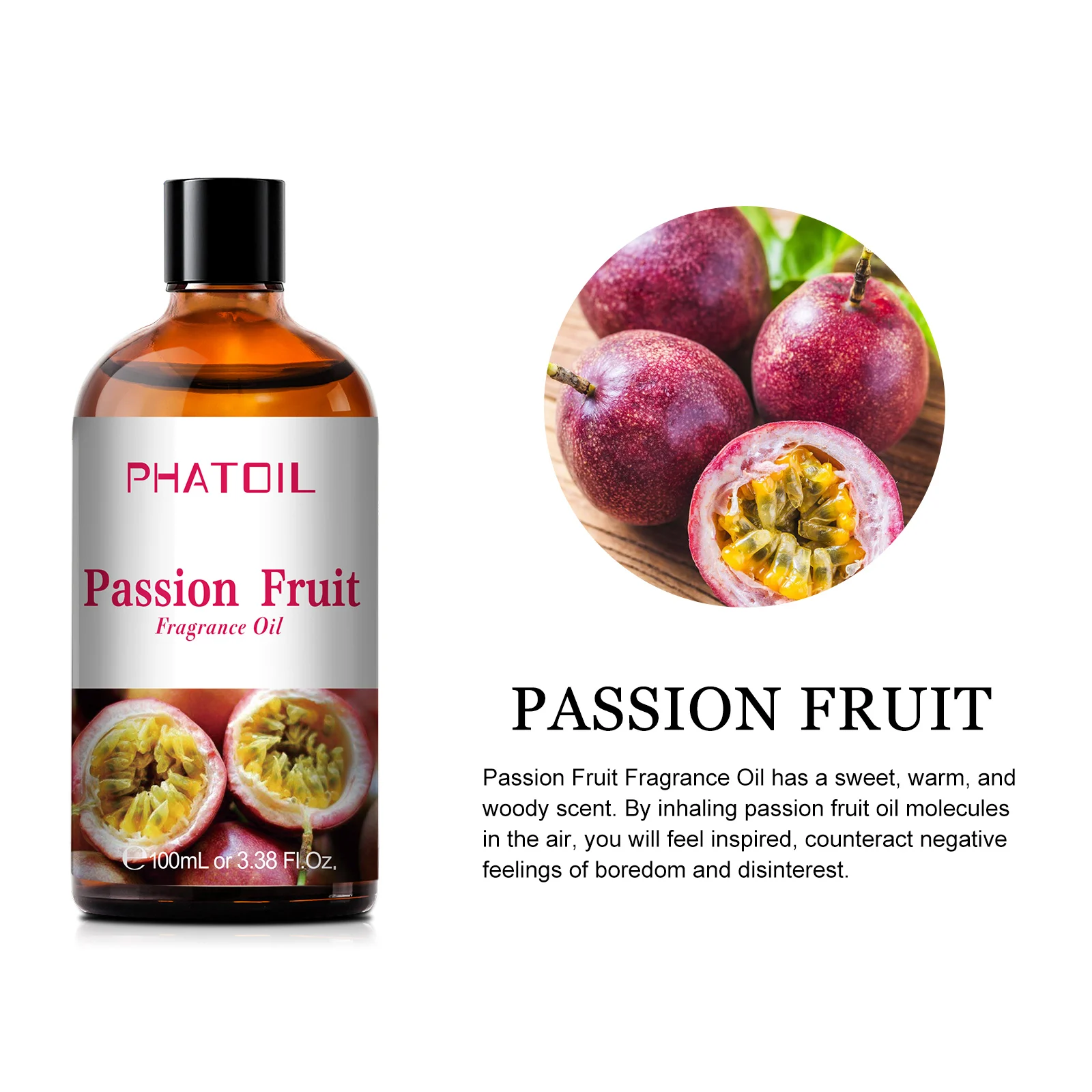 PHATOIL 100ml Coconut & Vanilla Fragrance Oils for Candles Soap Making DIY Aroma Peach Lime Strawberry Mango Cherry Watermelon