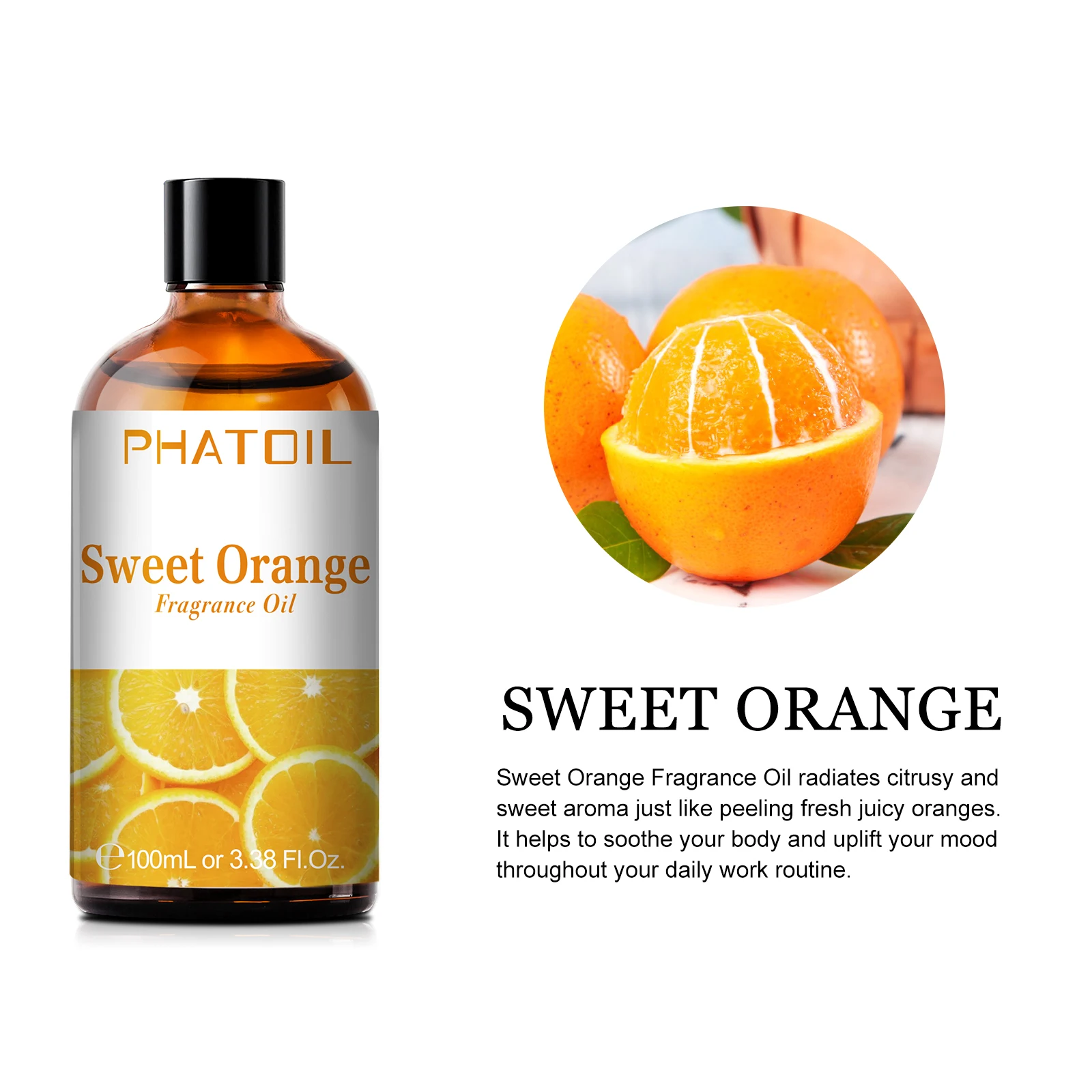 PHATOIL 100ml Coconut & Vanilla Fragrance Oils for Candles Soap Making DIY Aroma Peach Lime Strawberry Mango Cherry Watermelon