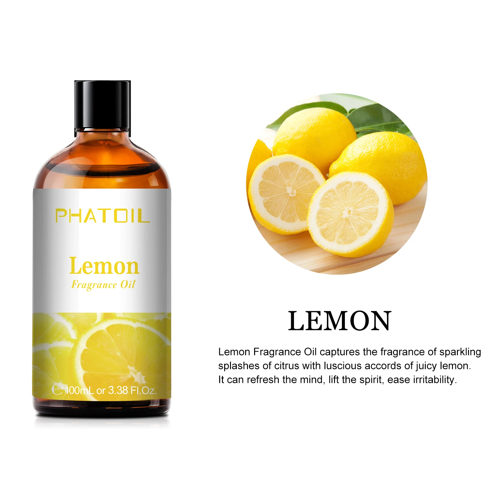 PHATOIL 100ml Coconut & Vanilla Fragrance Oils for Candles Soap Making DIY Aroma Peach Lime Strawberry Mango Cherry Watermelon
