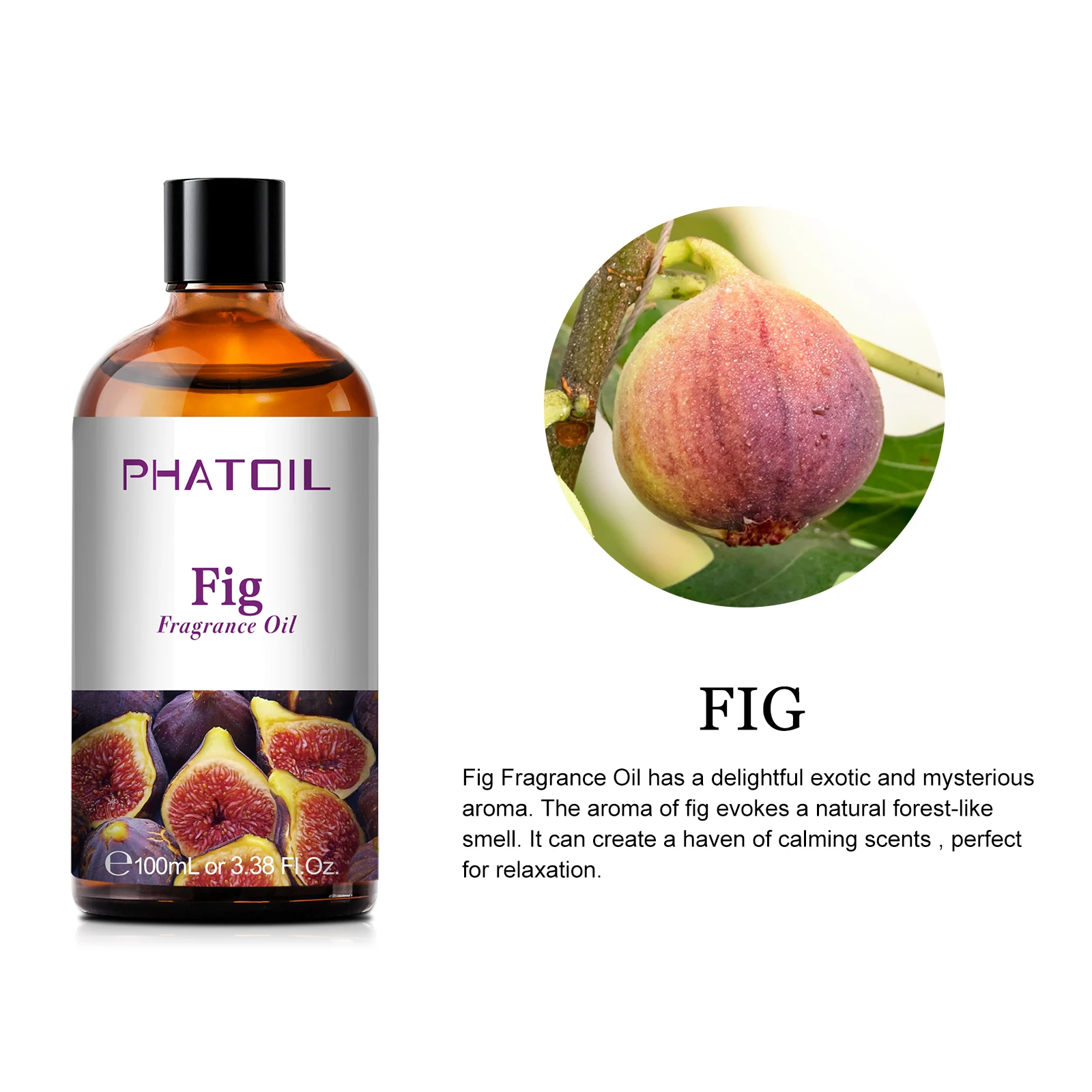 PHATOIL 100ml Coconut & Vanilla Fragrance Oils for Candles Soap Making DIY Aroma Peach Lime Strawberry Mango Cherry Watermelon
