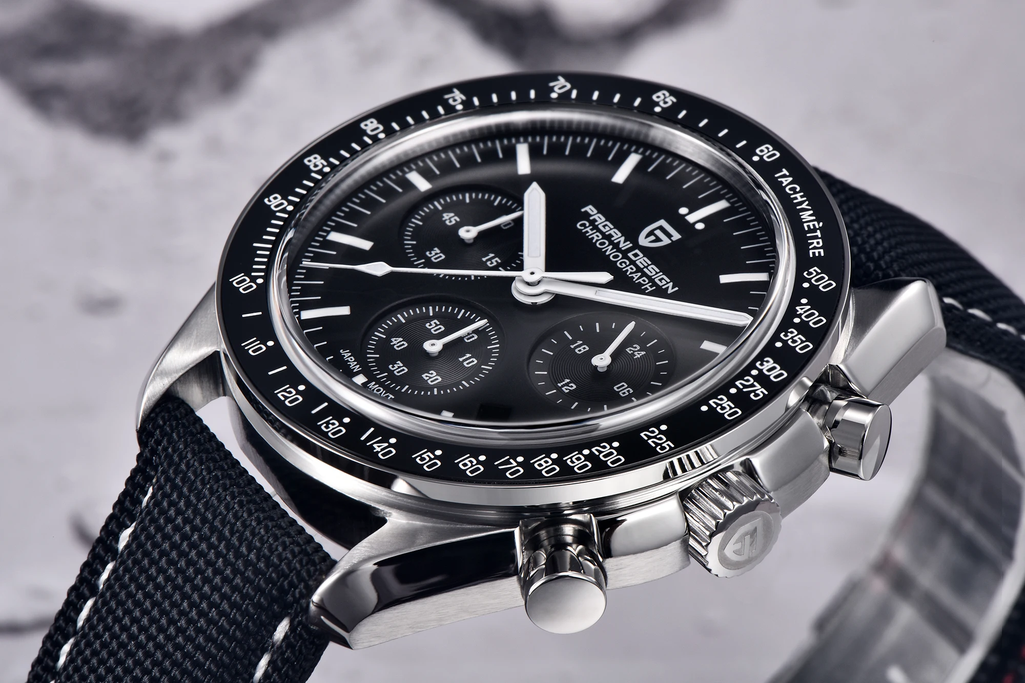 PAGANI DESIGN 2026 New Moon Watch For Men Quartz Multifunction Chronograph Sports Mens Watches Top Brand Luxury Sapphire Mirror