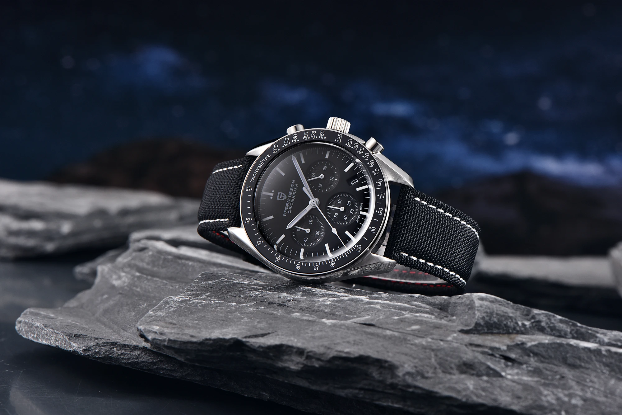 PAGANI DESIGN 2026 New Moon Watch For Men Quartz Multifunction Chronograph Sports Mens Watches Top Brand Luxury Sapphire Mirror