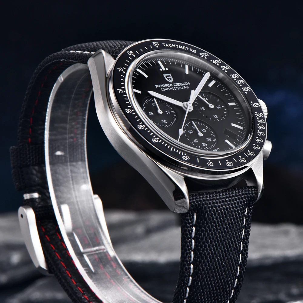 PAGANI DESIGN 2026 New Moon Watch For Men Quartz Multifunction Chronograph Sports Mens Watches Top Brand Luxury Sapphire Mirror