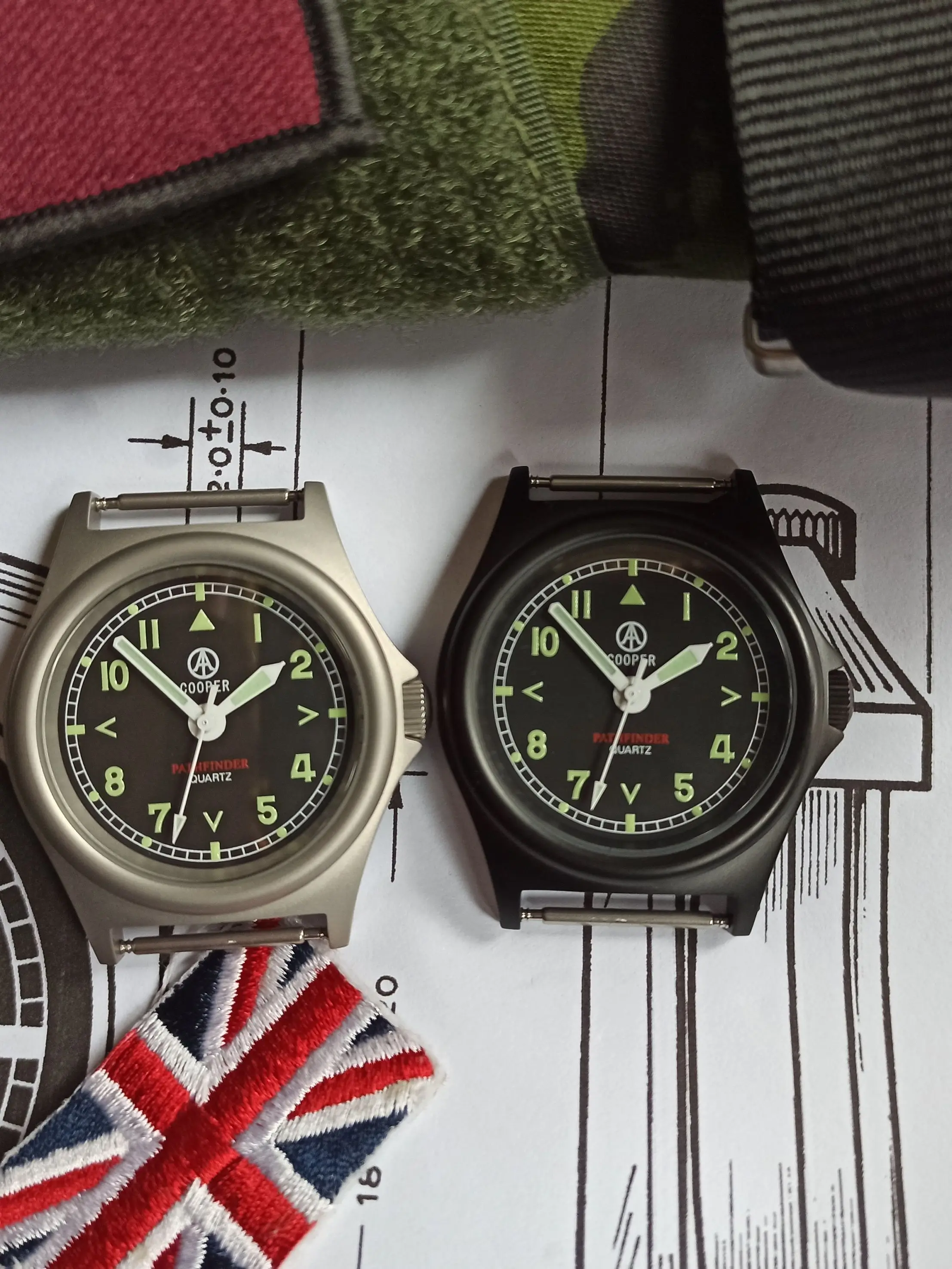 Men's Quartz Watch 38mm Factory Direct Pathfinder MWC Military Army Outdoor Super Luminous100M Matt Steel Finish SM8018A G10