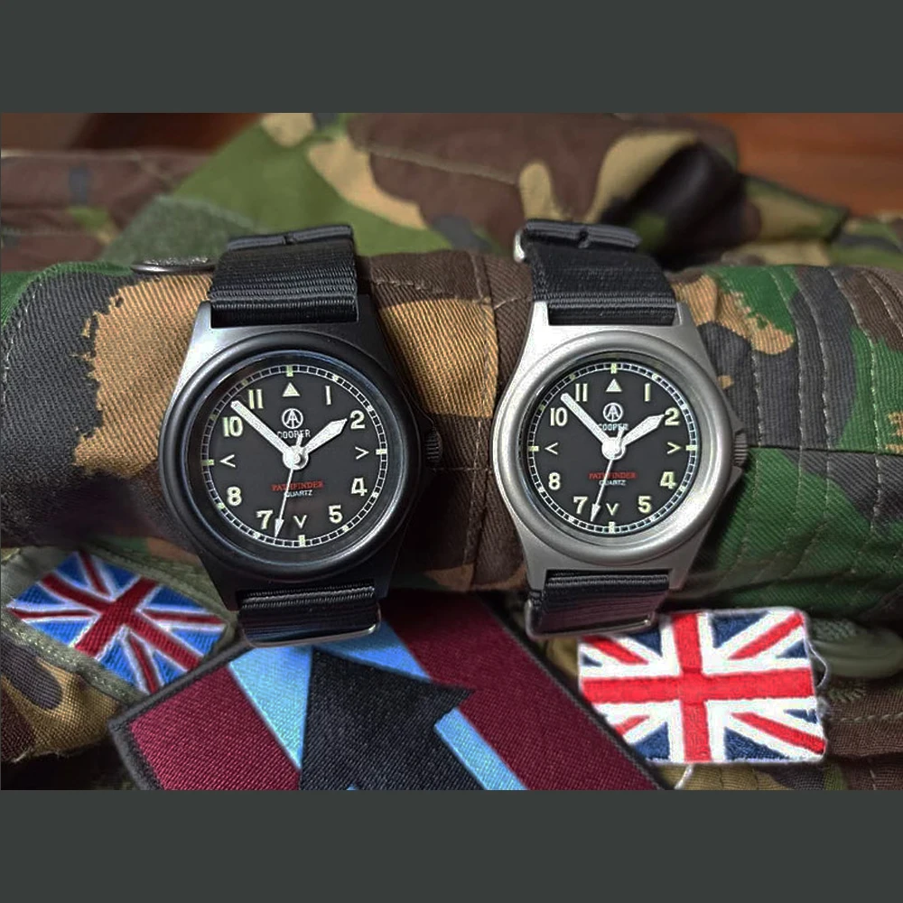 Men's Quartz Watch 38mm Factory Direct Pathfinder MWC Military Army Outdoor Super Luminous100M Matt Steel Finish SM8018A G10