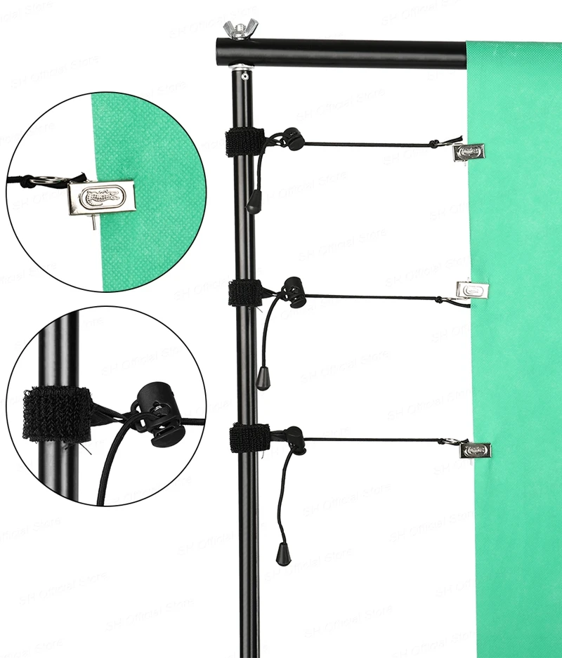 2X2M 2X3M 2.6X3M Background Stand Photography Photo Studio Green Screen Backdrops Chromakey Support System Frame Chroma Video