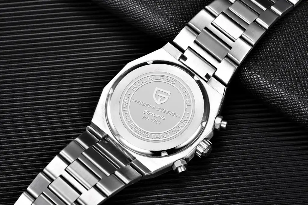 PAGANI DESIGN PD1707 Men's Quartz Watches 40MM Stainless Steel Sapphire Glass Top Brand Watch Gift for Men Reloj Hombre 2024 New